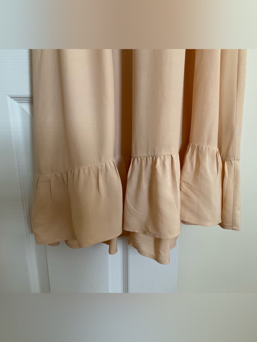 Christy Dawn Quinn Dress Size XS Butterscotch Peach Pink Ruffle - Picture 14 of 16